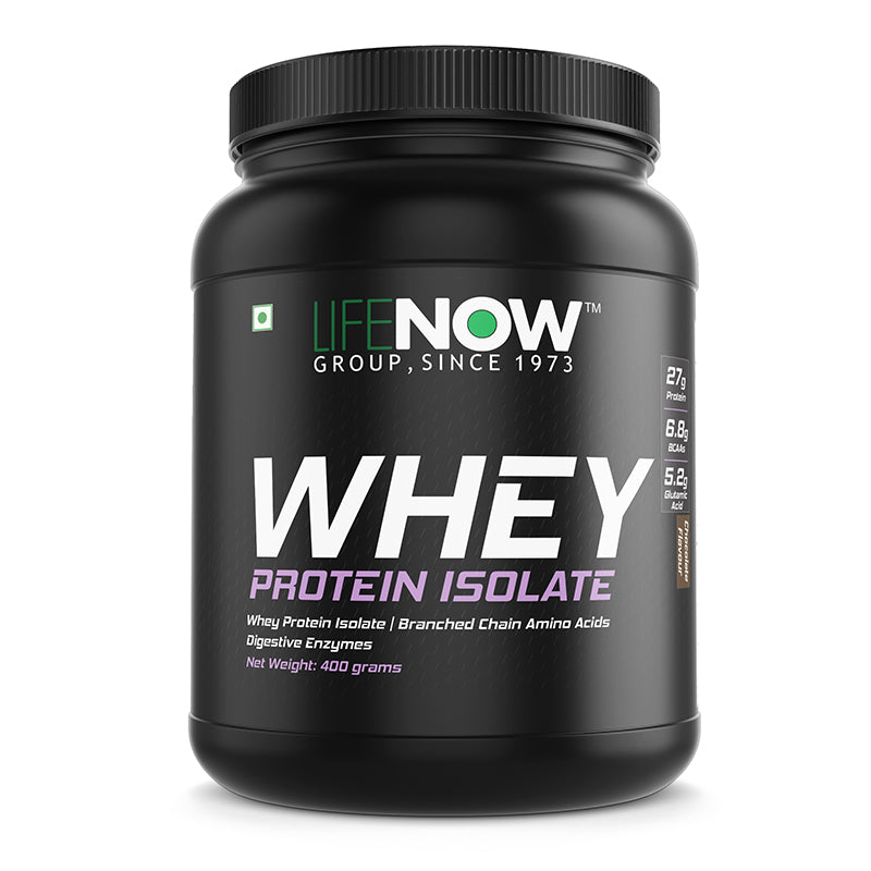 LIFENOW 100% Whey Protein Isolate Powder Supplement - (Chocolate)