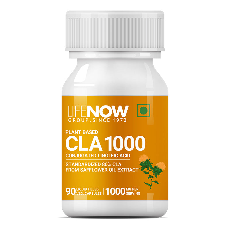 LIFENOW CLA Supplement, 80% CLA from Safflower Oil Extract 1000mg Per Serving – 90 Capsules