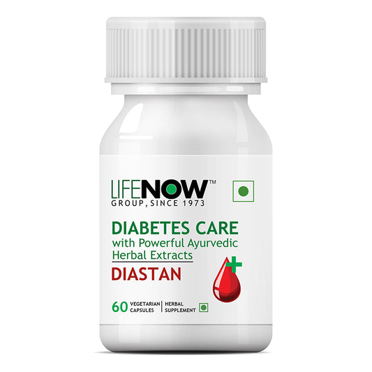 LIFENOW Diastan Diabetes Care Ayurvedic Herbal Extracts Supplement - 60 Vegetarian Capsules