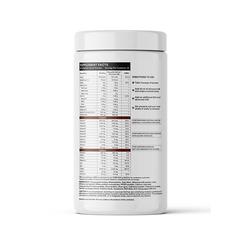 LIFENOW Nutritional Meal Replacement Shake (500g, 16 Servings)