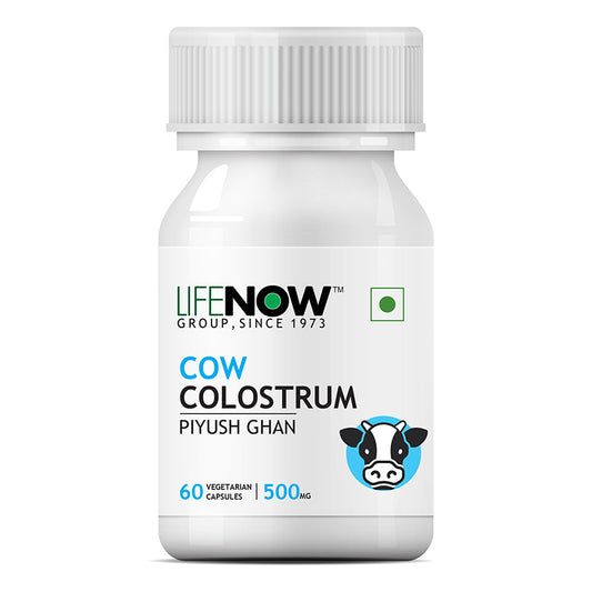 LIFENOW Cow Colostrum Supplement, 500mg (60 Veg. Capsule)