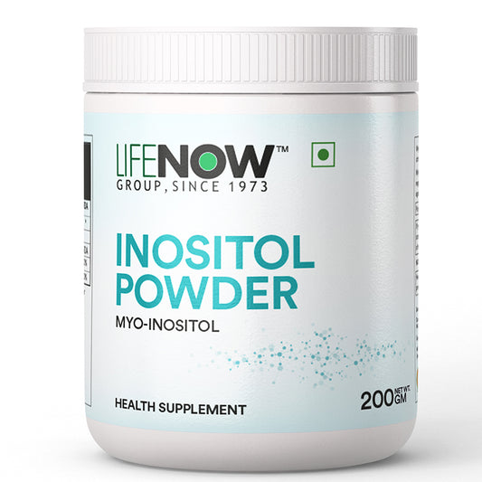 LIFENOW Myo Inositol Powder 2000mg Supplement, 200g (Unflavoured)