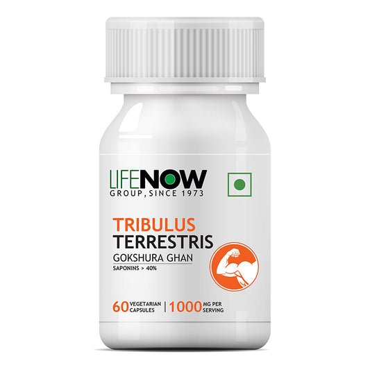 LIFENOW Tribulus Terrestris Extract (Gokshura) Supplement, 500mg - 60 Vegetarian Capsules