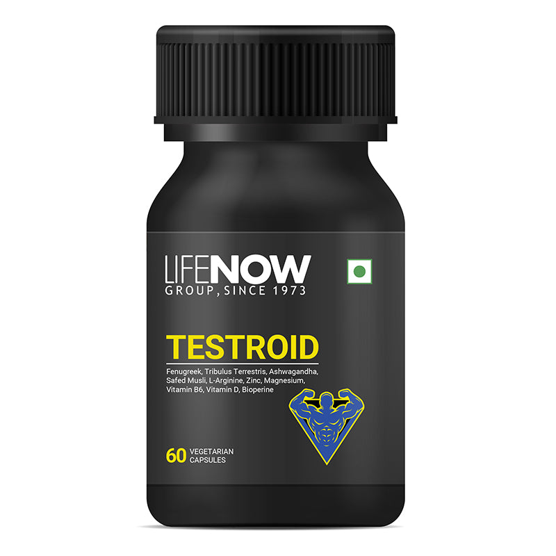 LIFENOW Testroid Supplement for Men - 60 Vegetarian Capsules