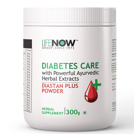 LIFENOW Diastan Plus Powder Diabetes Care Ayurvedic Herbal Supplement, 300 grams (Natural)