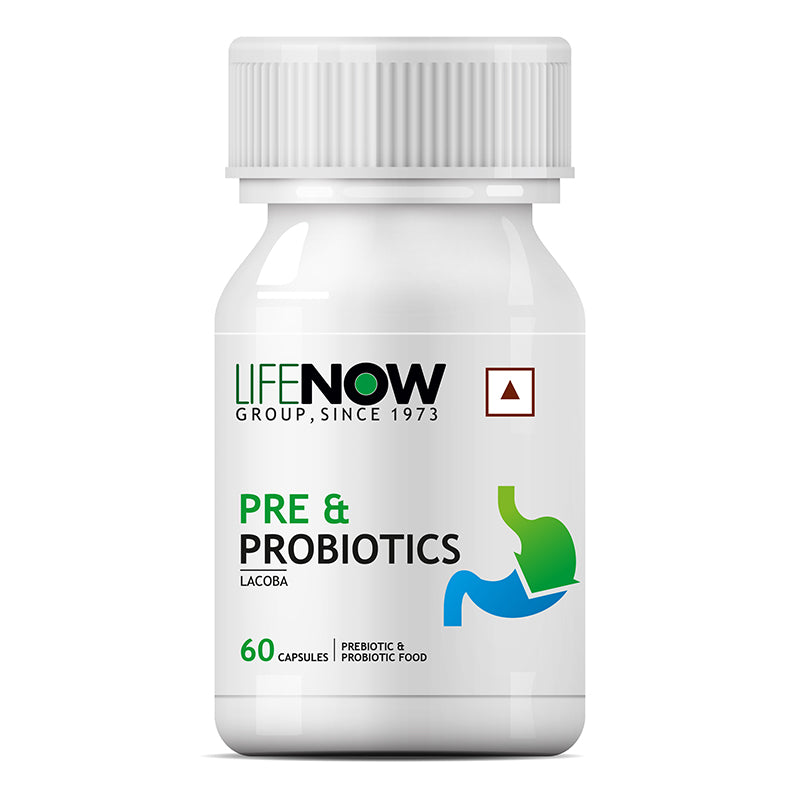 LIFENOW Prebiotics and Probiotics Supplement (60 Capsules)