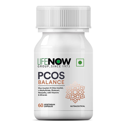 LIFENOW PCOS Balance Supplement for Women - 60 Vegetarian Capsules