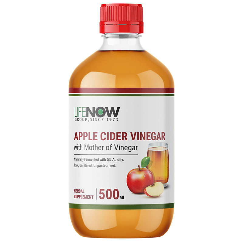 LIFENOW Apple Cider Vinegar with Mother Vinegar Supplement – 500ml