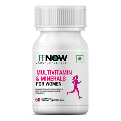 LIFENOW Multivitamin & Minerals Supplement for Women - 60 Capsules