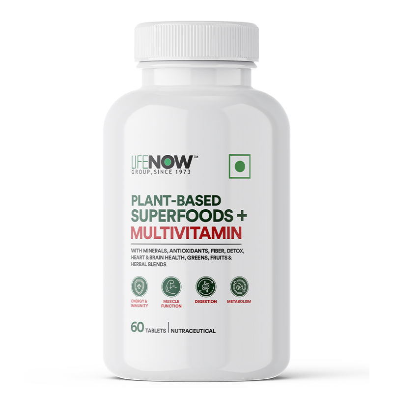 Plant-Based Superfoods + Multivitamin: Comprehensive Nutritional Support | 60 Tablets