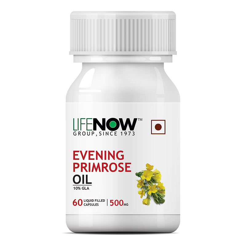 LIFENOW Evening Primrose Oil Supplement, 500mg (60 Capsules)