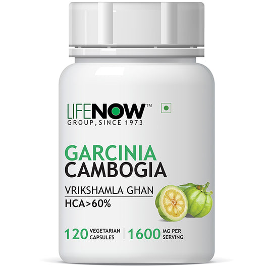 LIFENOW Garcinia Cambogia Extract Supplement, 1600 mg per serving - 120 Vegetarian Capsules