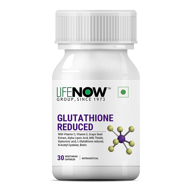 LIFENOW L-Glutathione Reduced Supplement - 30 Vegetarian Capsule