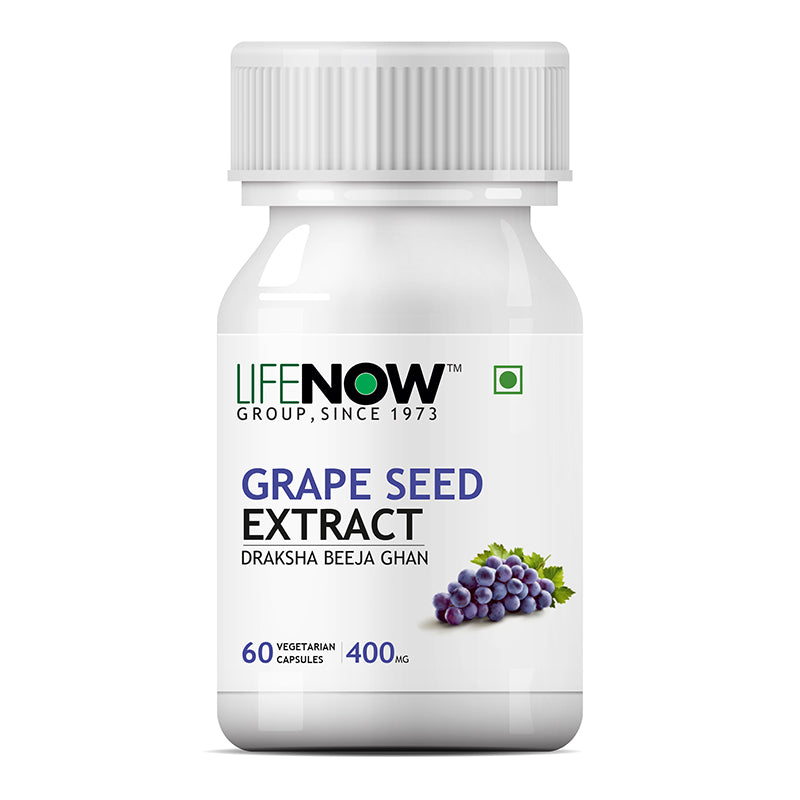 LIFENOW Grape Seed Extract (Proanthocyanidins > 95%), 400mg - 60 Veg. Capsules