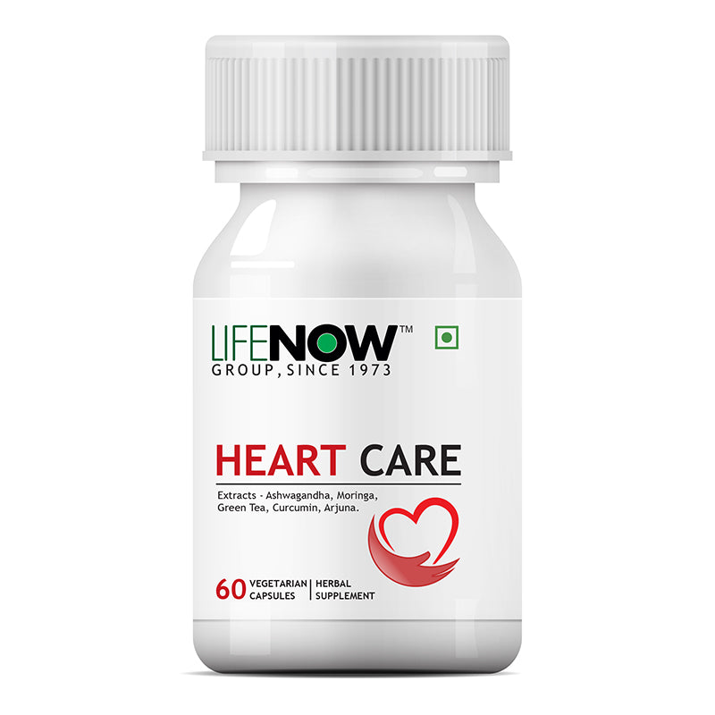 LIFENOW  Heart Care Supplement 500mg - 60 Vegetarian Capsules