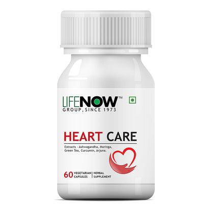 LIFENOW  Heart Care Supplement 500mg - 60 Vegetarian Capsules