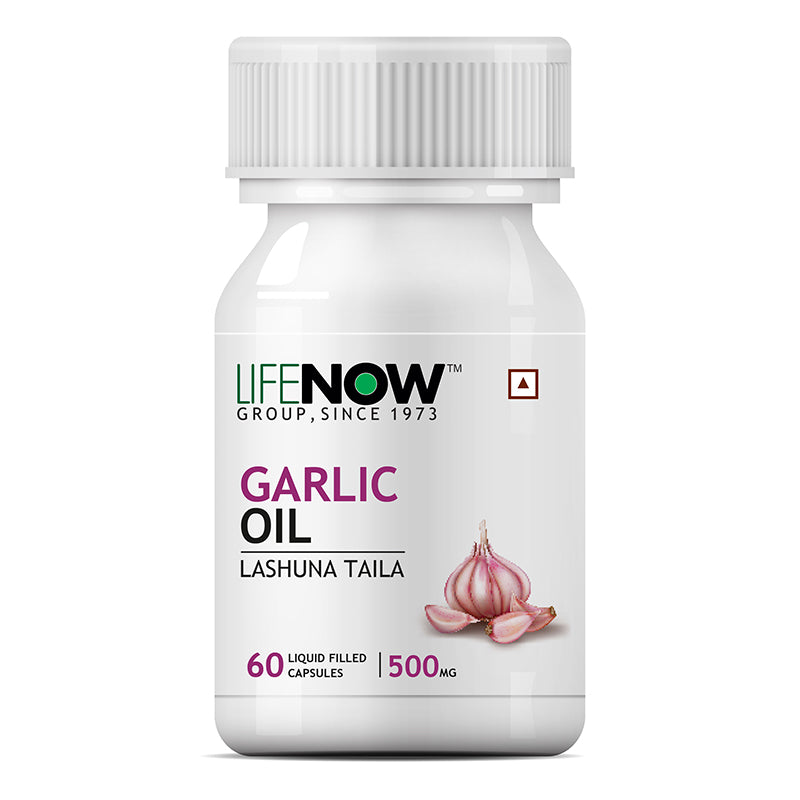 LIFENOW  Garlic Oil Supplement, 500mg - 60 Capsules