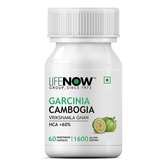 LIFENOW  Garcinia Cambogia Extract Supplement, 1600 mg per serving - 60 Vegetarian Capsules