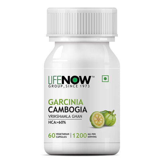 LIFENOW Garcinia Cambogia Extract, 60% HCA, 1200mg Per Serving - 60 capsules