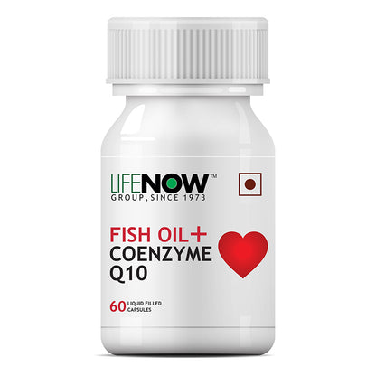 LIFENOW Fish Oil with CoQ10 Supplement - 60 Capsules