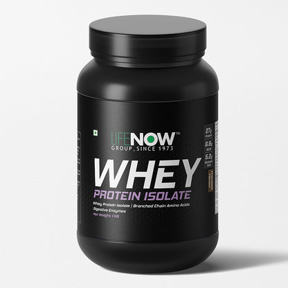 LIFENOW 100% Whey Protein Isolate Powder Supplement - (Chocolate)