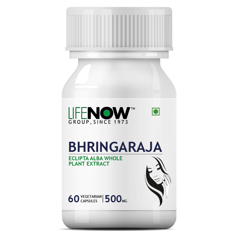 LIFENOW Bhringraja Extract Supplement, 500mg- 60 Vegetarian Capsules