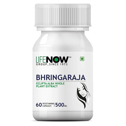 LIFENOW Bhringraja Extract Supplement, 500mg- 60 Vegetarian Capsules