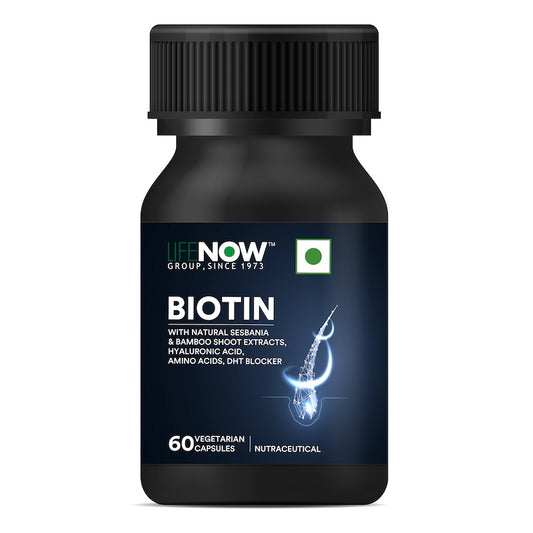 LIFENOW Biotin with Herbs Supplement - 60 Vegetarian Capsules