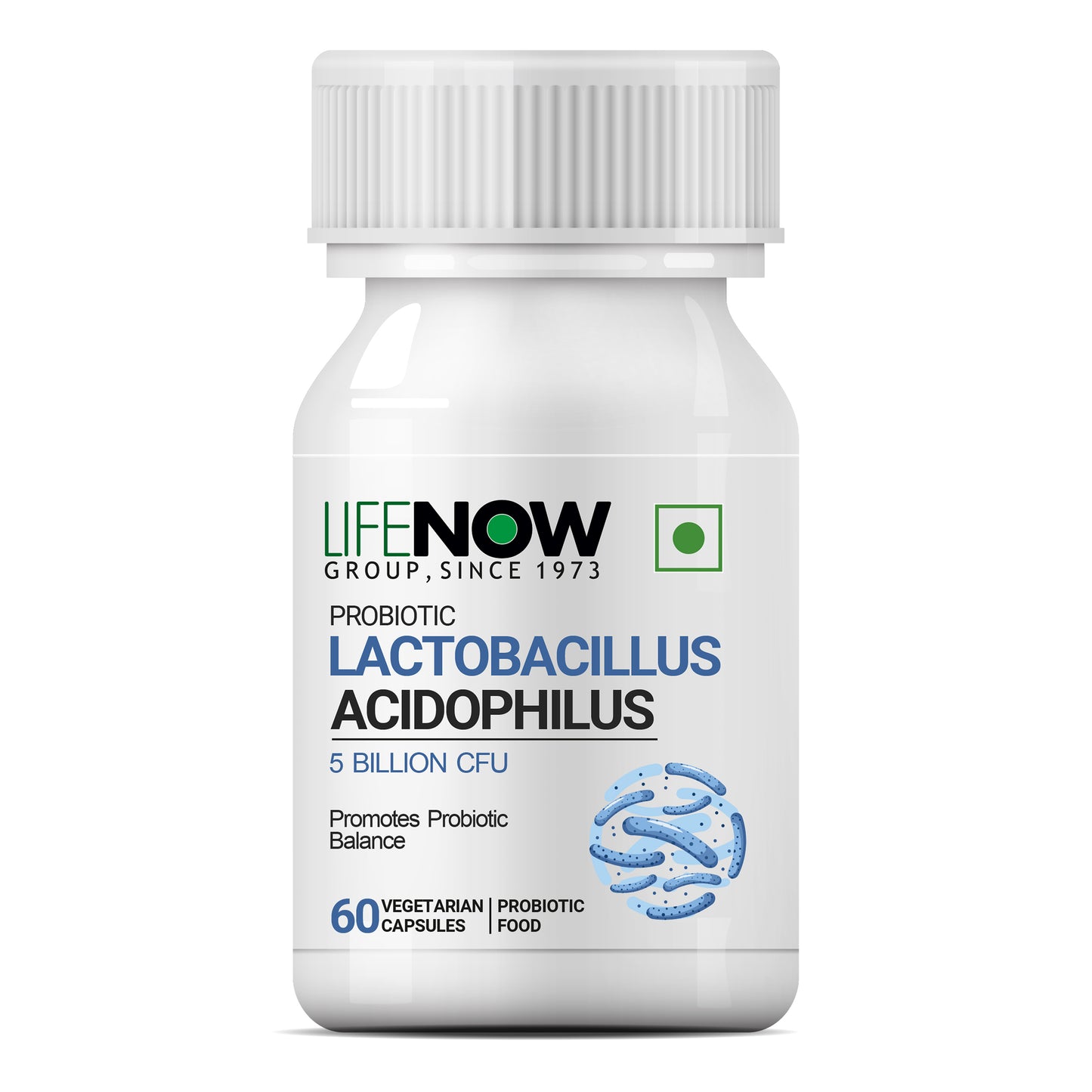 LIFENOW Probiotics Lactobacillus Acidophilus 5 billion CFU – 60 Capsules